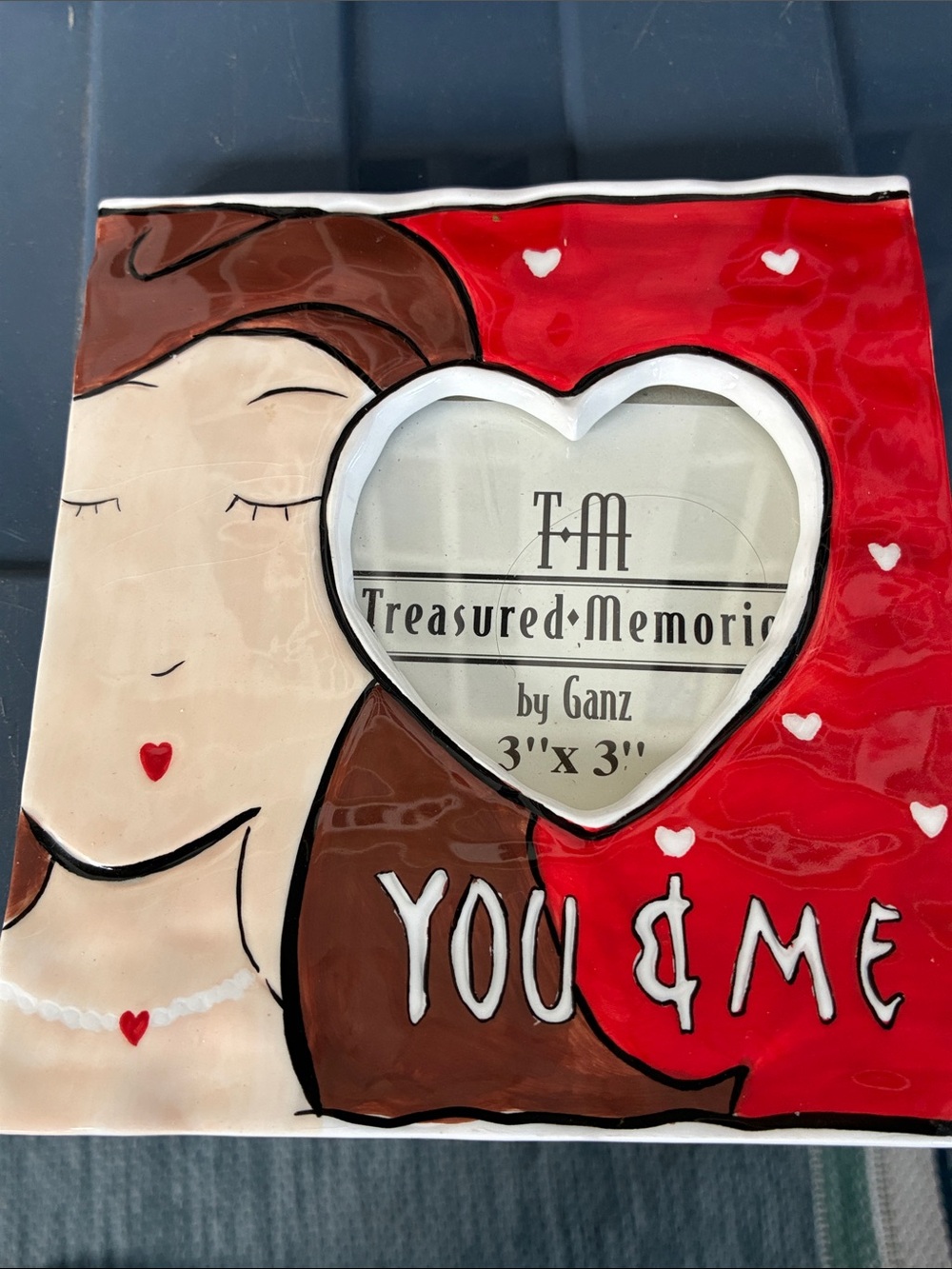 Treasured Memories by Ganz 'You & Me' Red Heart Picture Frame